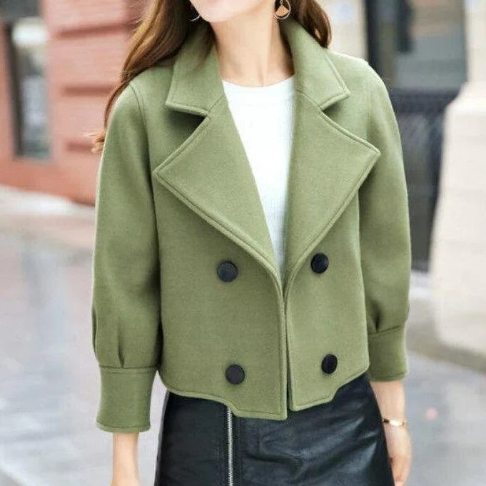 Manteau Classique Femme Uni Court