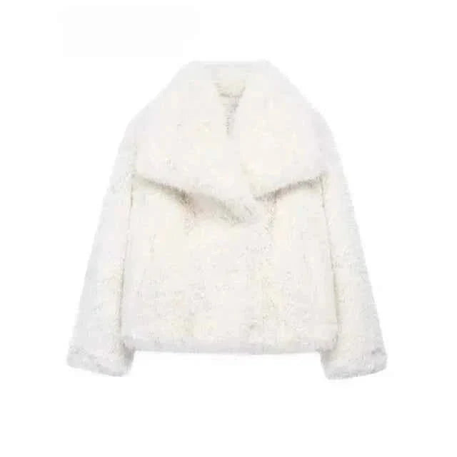 Manteau d'hiver en fausse fourrure Élégance