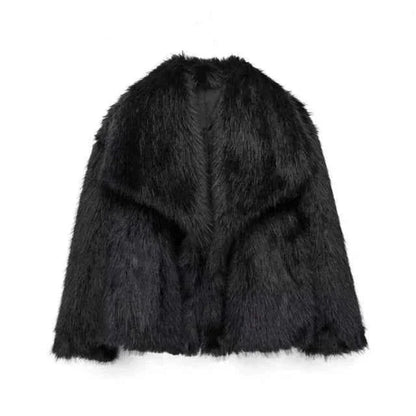 Manteau d'hiver en fausse fourrure Élégance