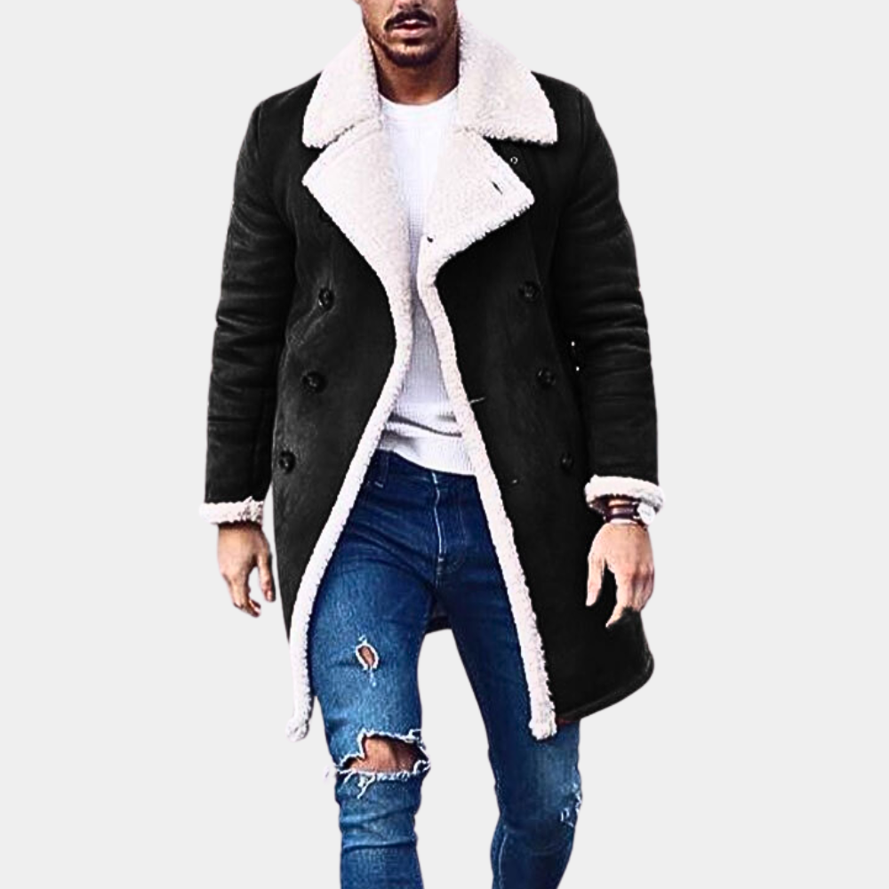 Stylisher Wintermantel Männer Elegant Warm - IdealeKleiden