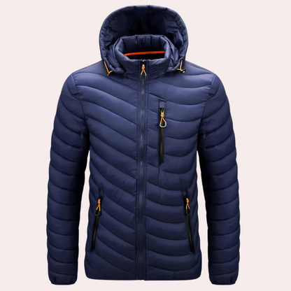 Veste d'hiver homme luxe capuche élégante