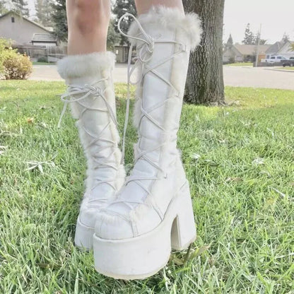Bottes d'hiver pour femmes, bottes de neige à plateforme