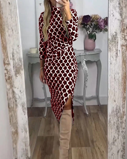 Robe femme motif écailles de poisson