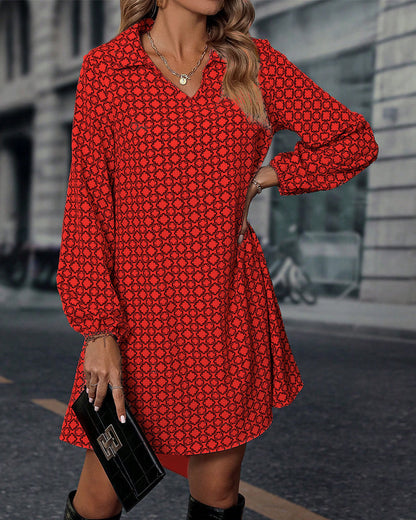 Robe élégante pour femme avec imprimé