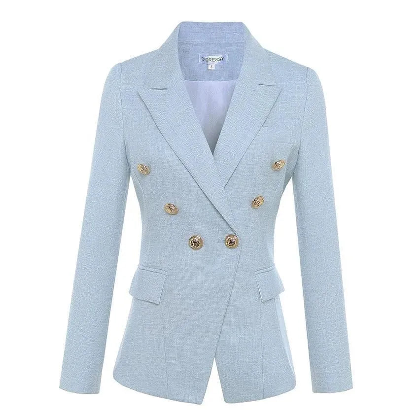 Blazer croisé élégant pour femme - Décontracté - Uni