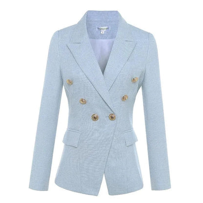 Blazer croisé élégant pour femme - Décontracté - Uni