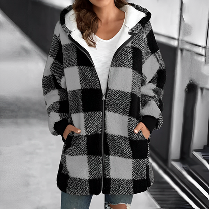 Manteau moderne pour femme avec capuche
