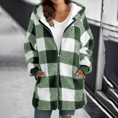Manteau moderne pour femme avec capuche