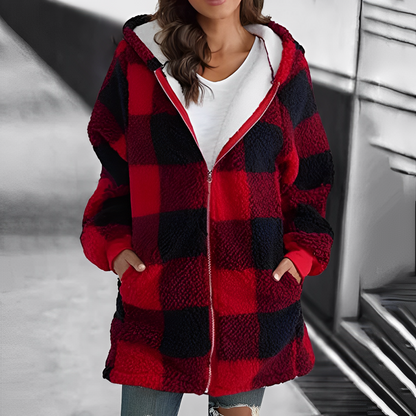 Manteau moderne pour femme avec capuche