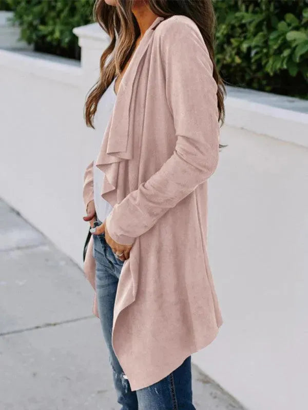 Praktischer Windbreaker Soft Strickjacke - IdealeKleiden