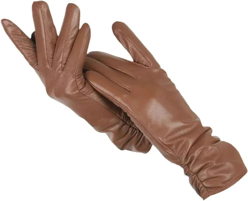 Gants souples pour femmes en imitation peau d'agneau