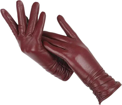 Gants souples pour femmes en imitation peau d'agneau