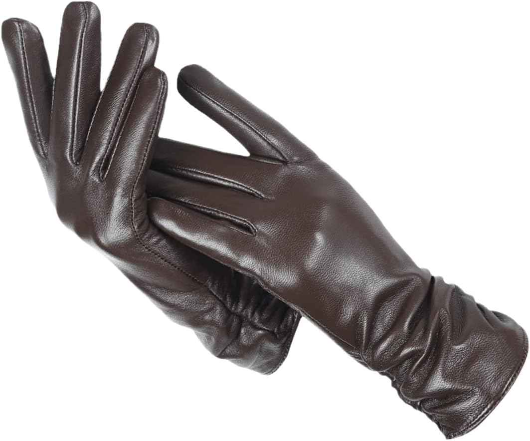 Gants souples pour femmes en imitation peau d'agneau