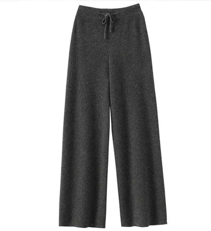 Pantalon en maille ample 100 % laine Confortable