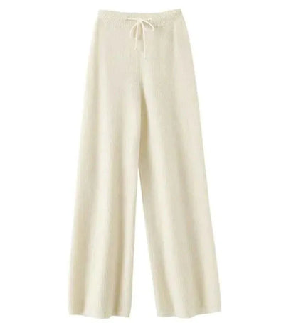 Pantalon en maille ample 100 % laine Confortable