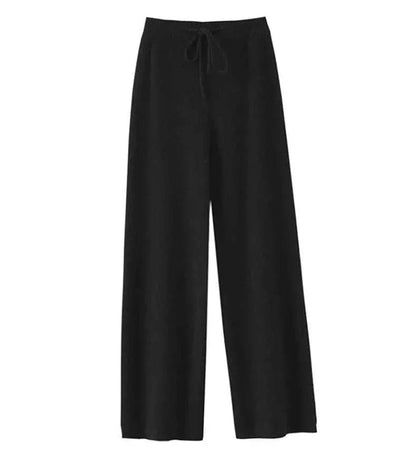 Pantalon en maille ample 100 % laine Confortable