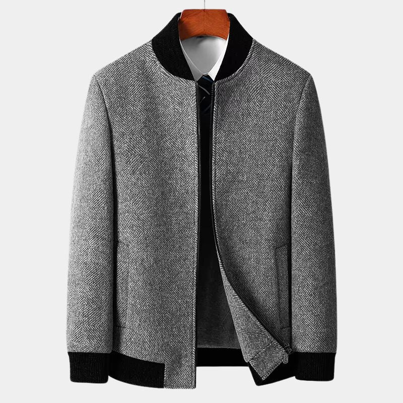 Élégante veste d'hiver noire pour homme