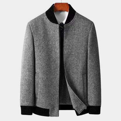 Élégante veste d'hiver noire pour homme
