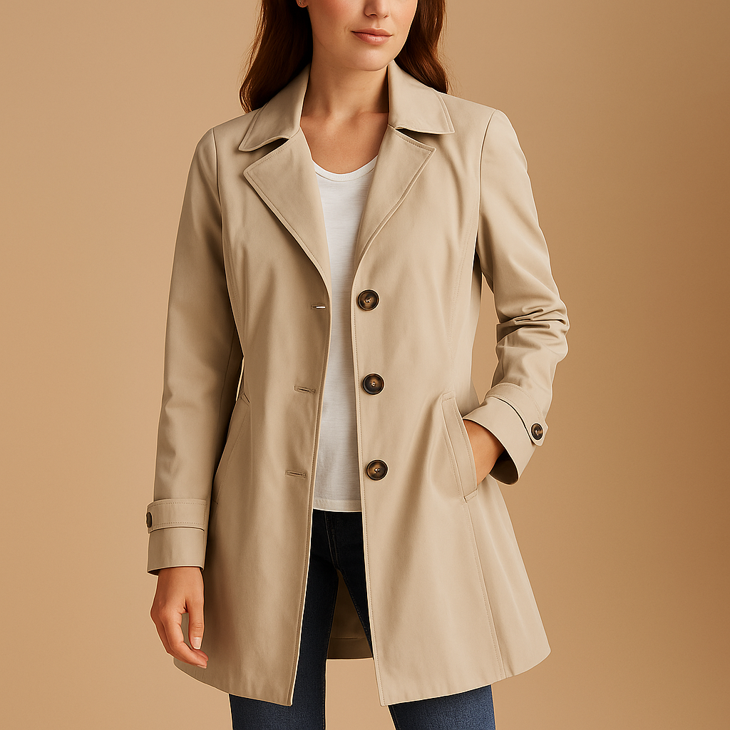 Trench-coat élégant pour femme, design chic