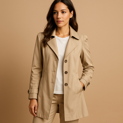 Trench-coat élégant pour femme, design chic