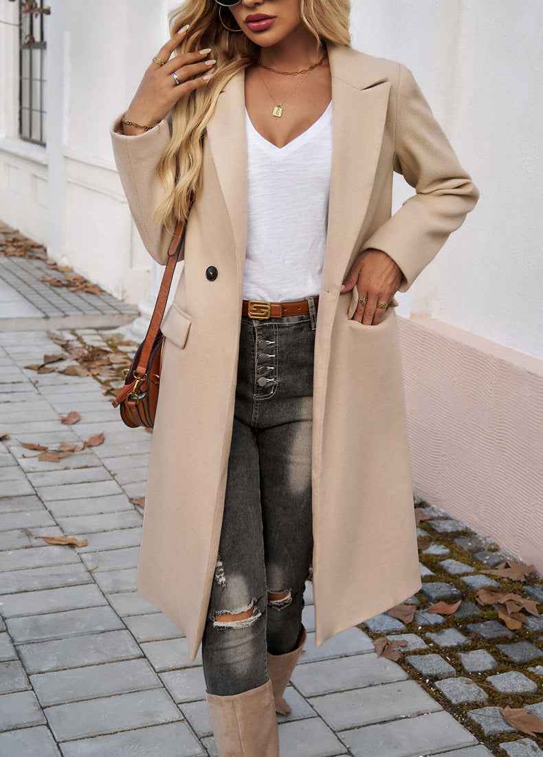Trench-coat oversize long élégant