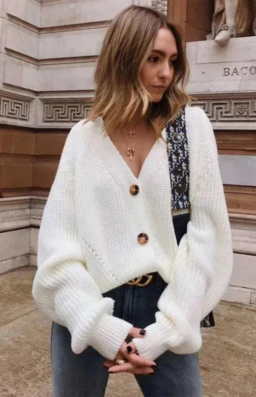 Écharpe femme cardigan boutons