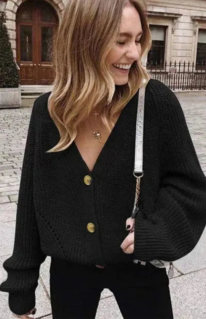 Écharpe femme cardigan boutons