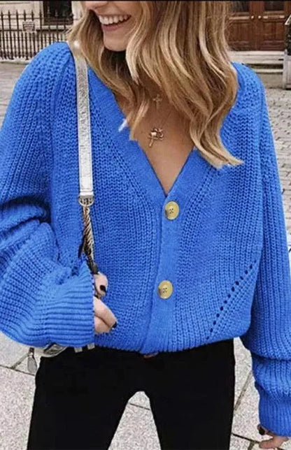 Écharpe femme cardigan boutons