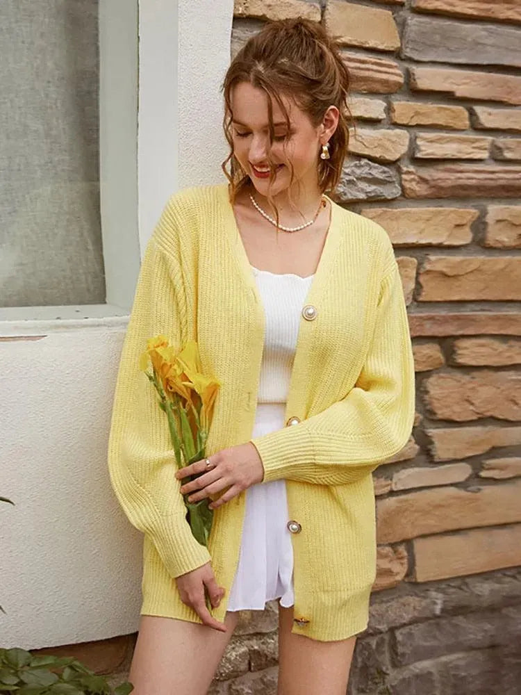 Elegante Strickjacke für Damen Alltag - IdealeKleiden