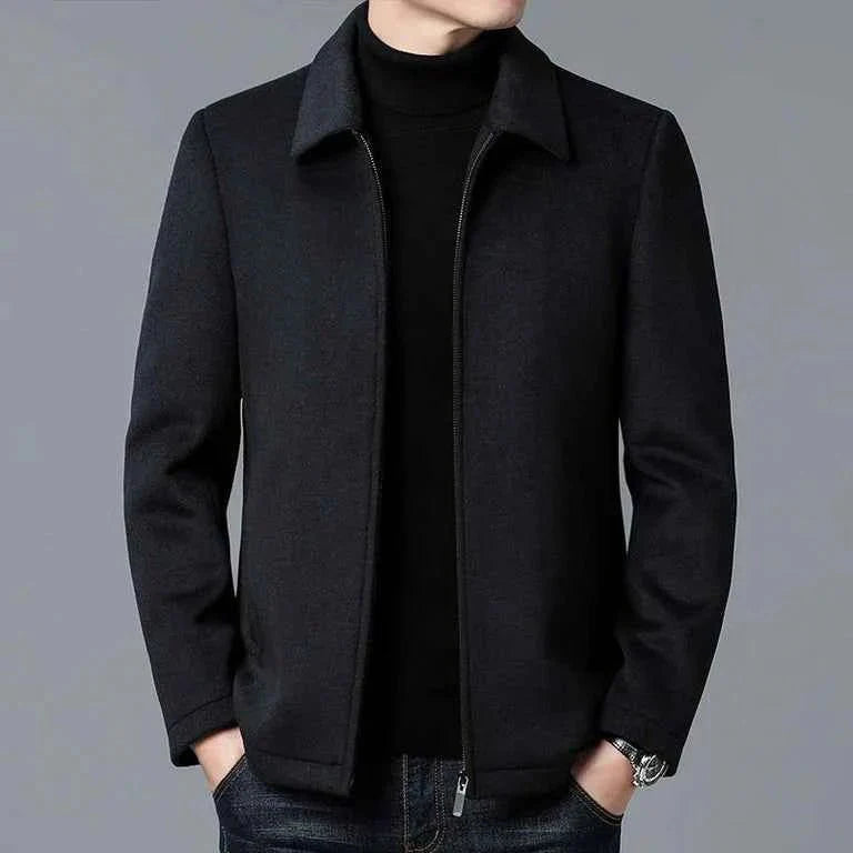 Veste décontractée à revers pour hommes, style moderne