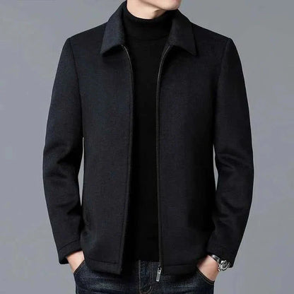 Veste décontractée à revers pour hommes, style moderne
