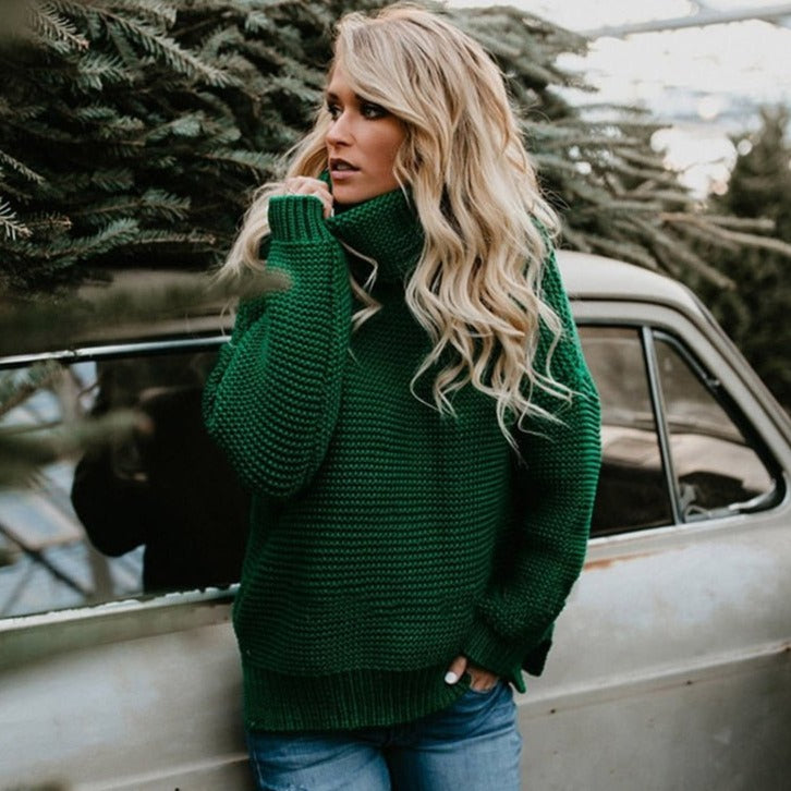 Dicke Rollkragenpullover Damen Premium Qualität - IdealeKleiden