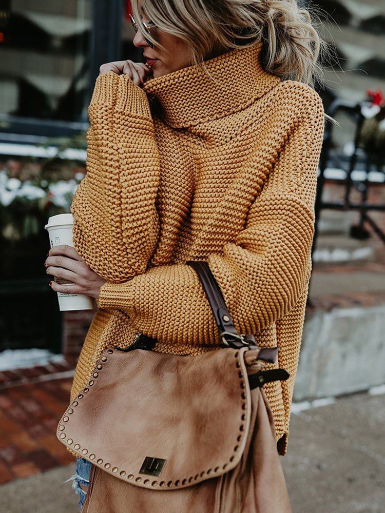 Pulls col roulé épais femme qualité premium