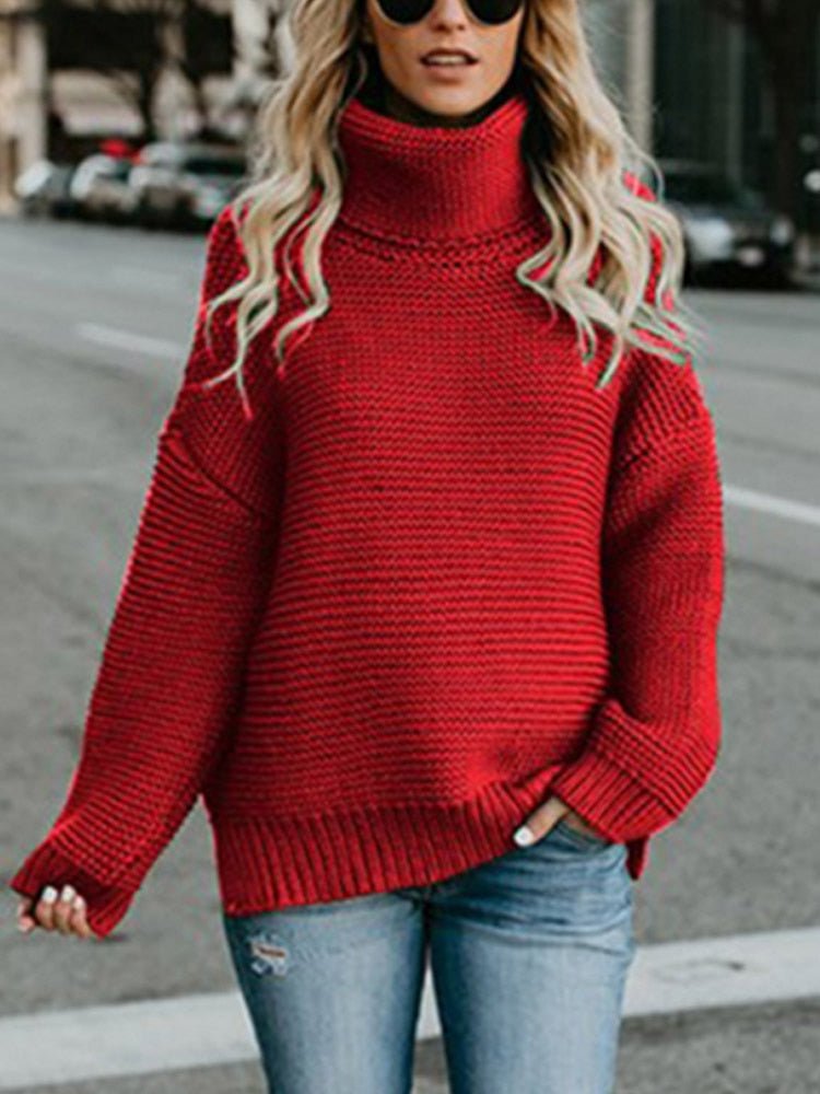 Pulls col roulé épais femme qualité premium