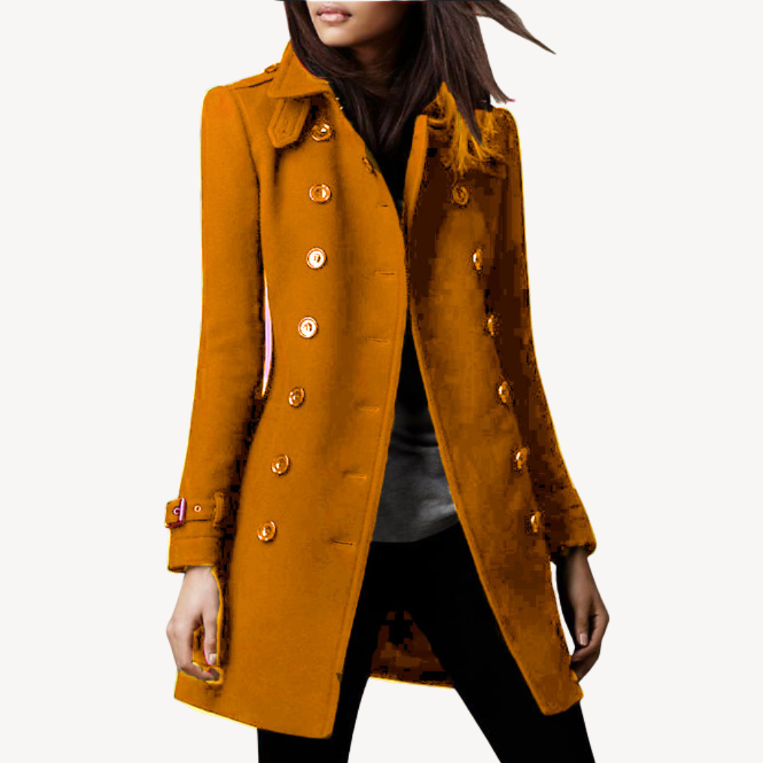 Manteau en laine élégant court pour femme