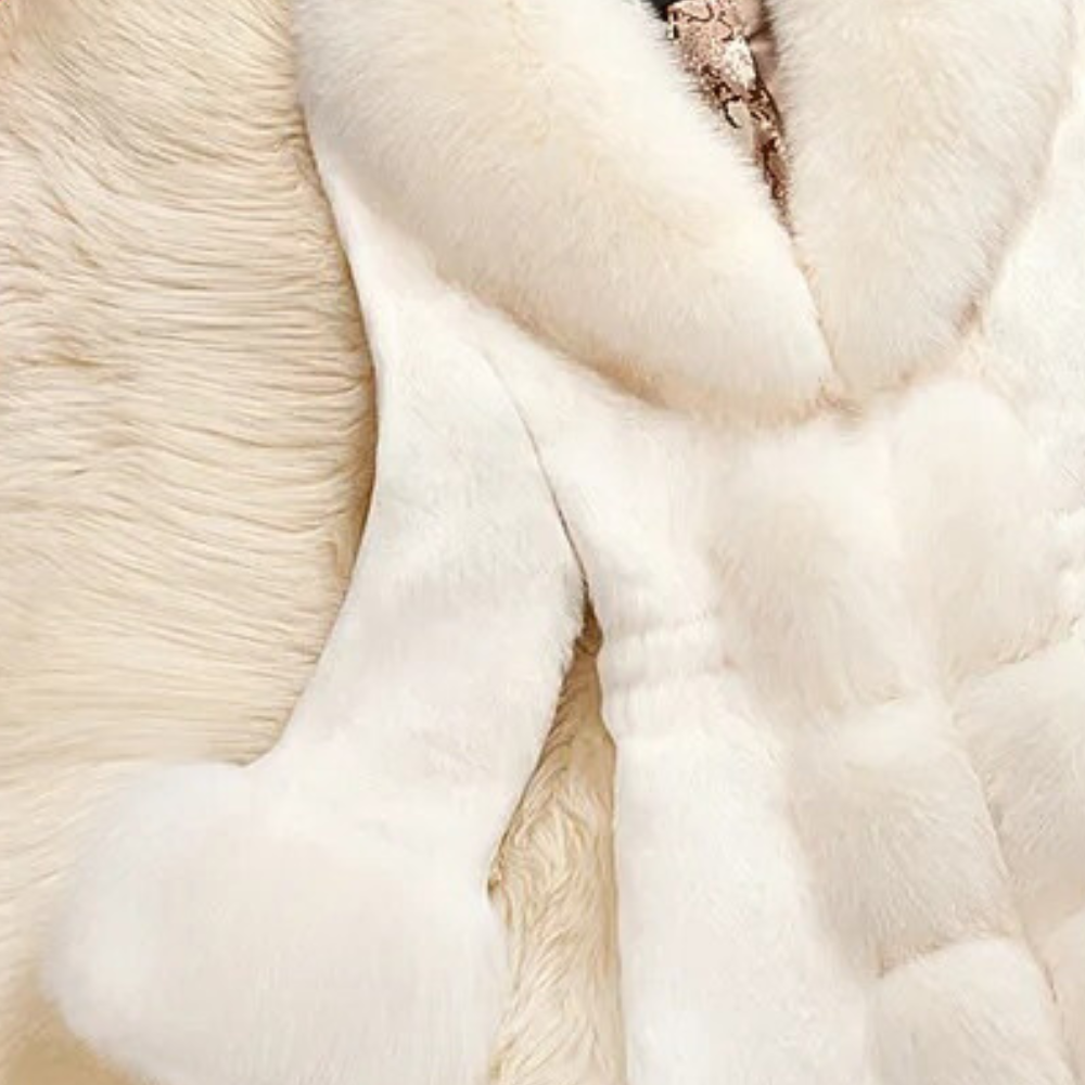 Winter-Mantel Damen Pelz-Look Elegant - IdealeKleiden
