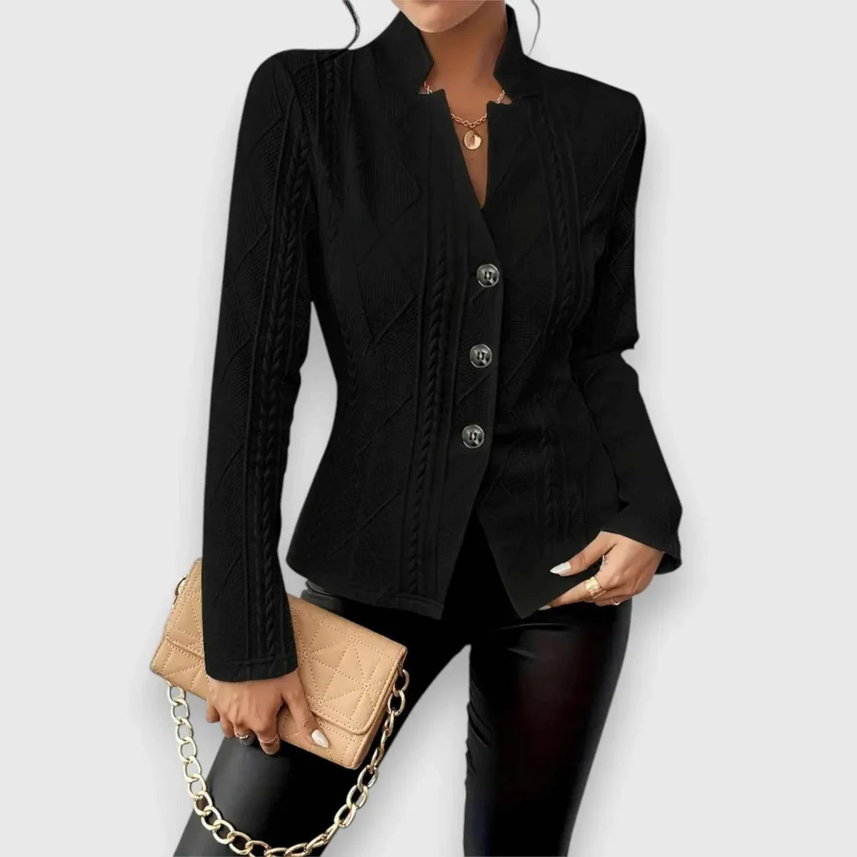 Veste légère de mi-saison coupe ajustée femme