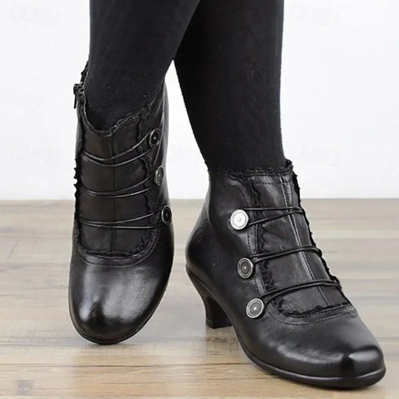 Bottines femme victoriennes à lacets