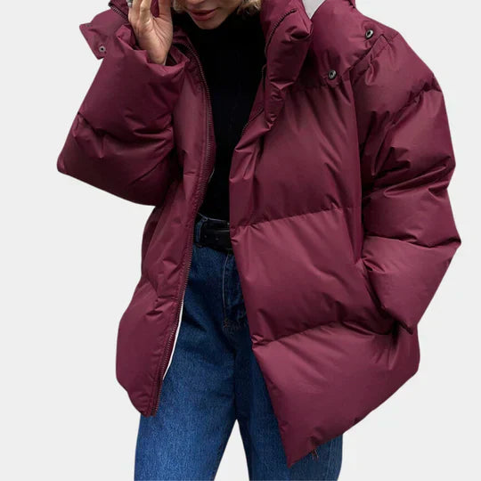 Leicht Wattierte Damenjacke Moderne Passform - IdealeKleiden
