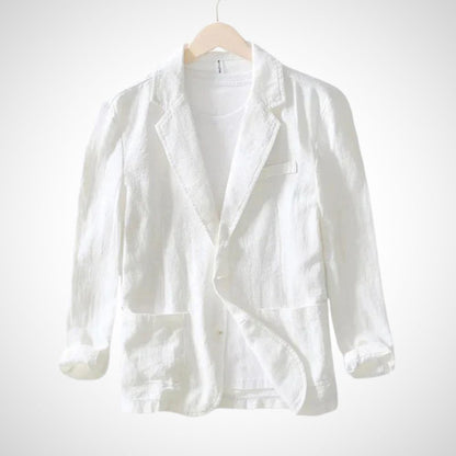 Blazer léger homme été coton beige