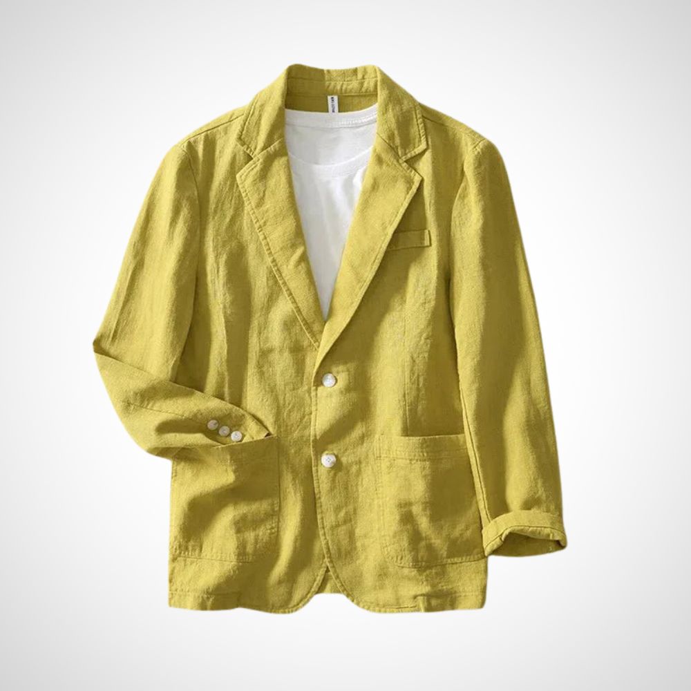 Blazer léger homme été coton beige
