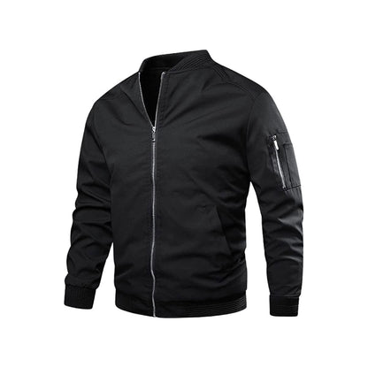 Bomber en vogue pour homme, léger, fermeture éclair