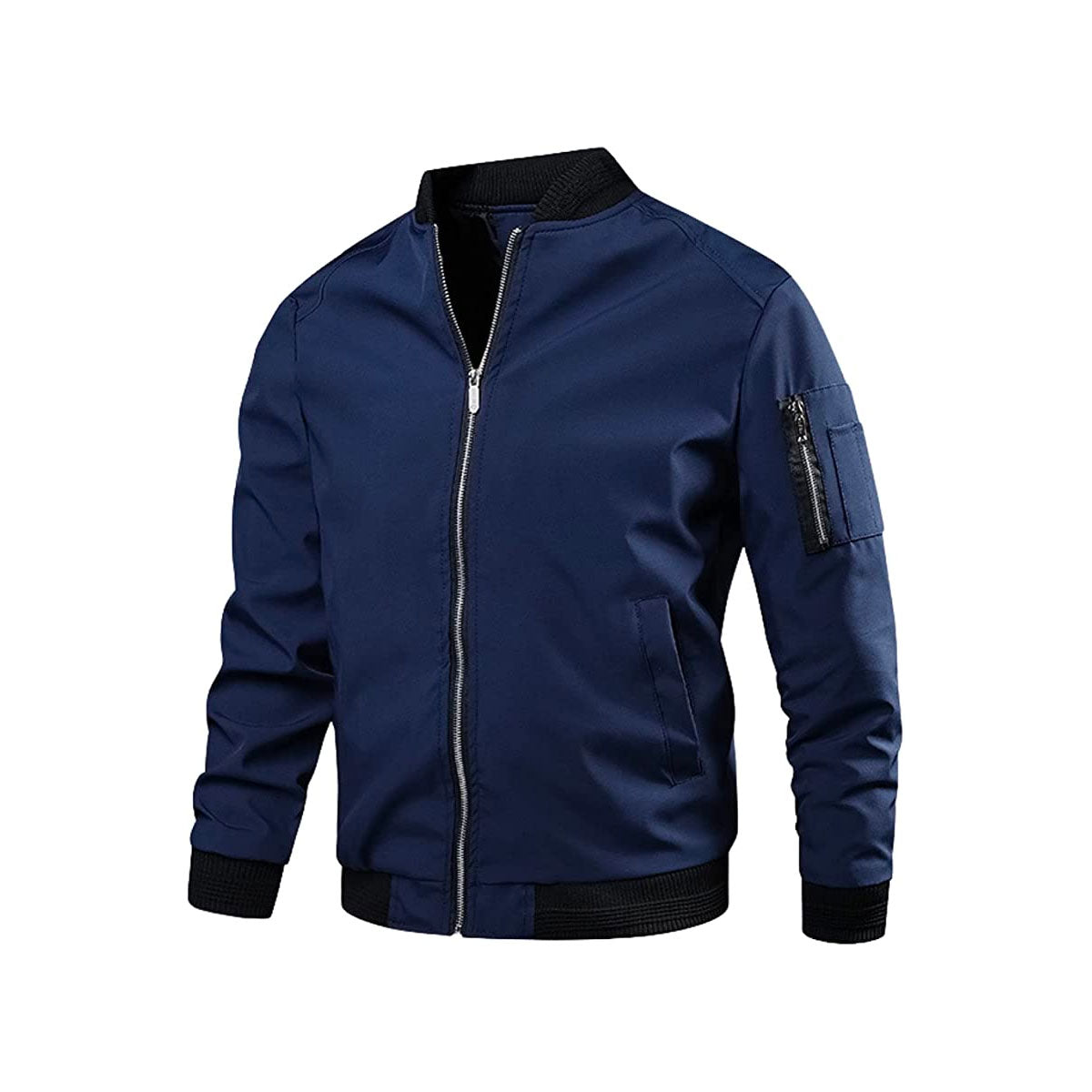 Bomber en vogue pour homme, léger, fermeture éclair
