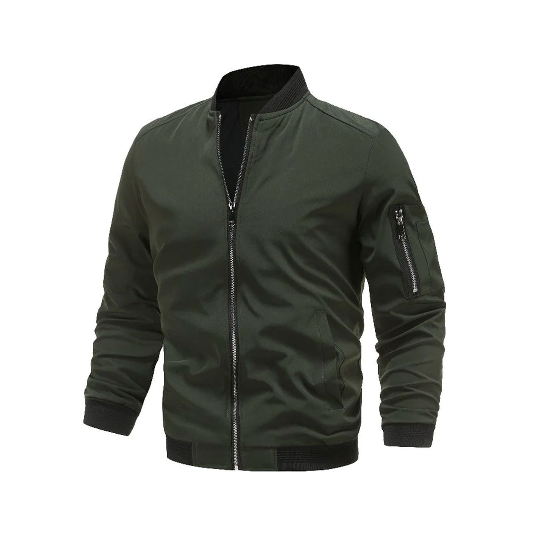 Bomber en vogue pour homme, léger, fermeture éclair