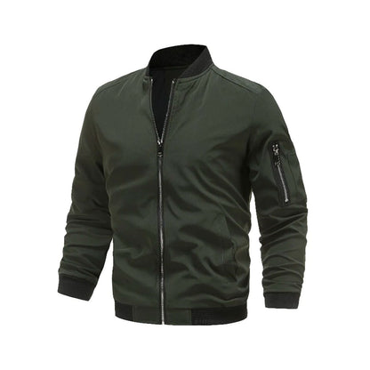 Bomber en vogue pour homme, léger, fermeture éclair