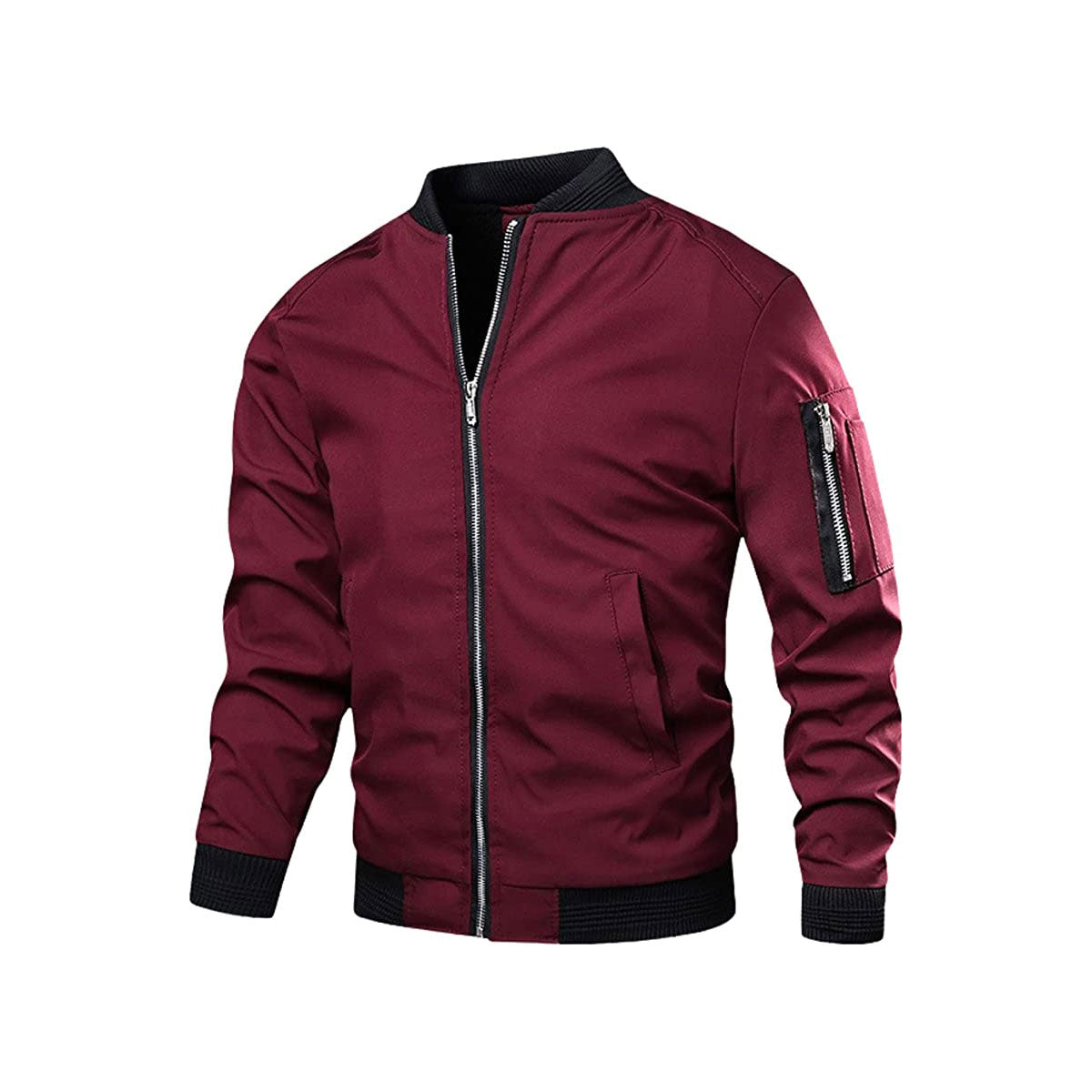 Bomber en vogue pour homme, léger, fermeture éclair