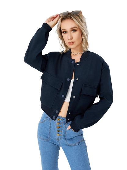 Blouson moderne pour femme avec boutons
