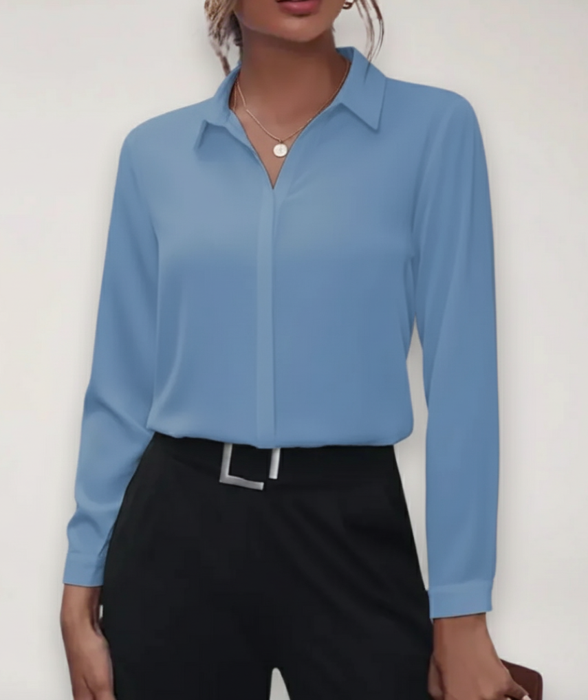 Chemisier Femme Bureau Moderne Boutonné