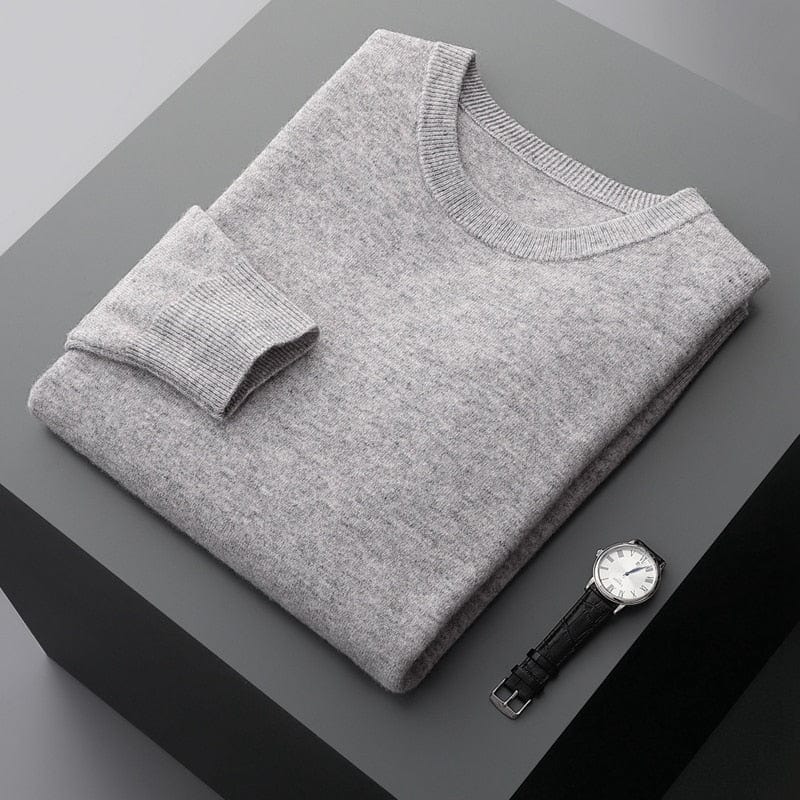 Pull-over homme Col rond classique Aspect élégant