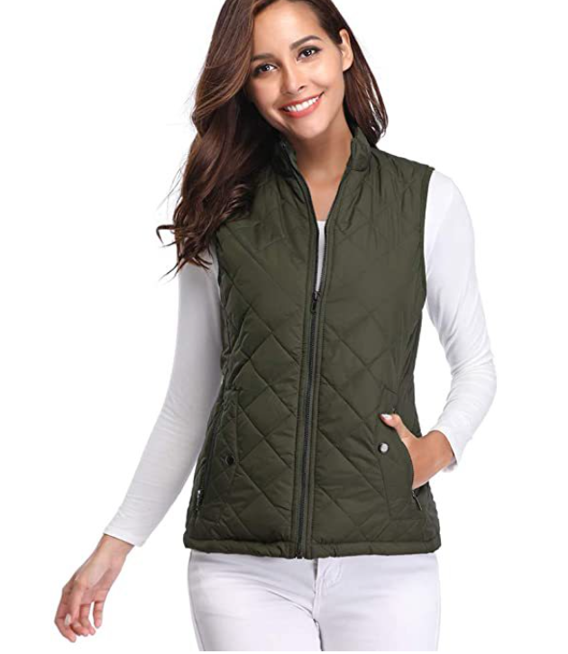 Gilet élégant pour femme, légèrement matelassé